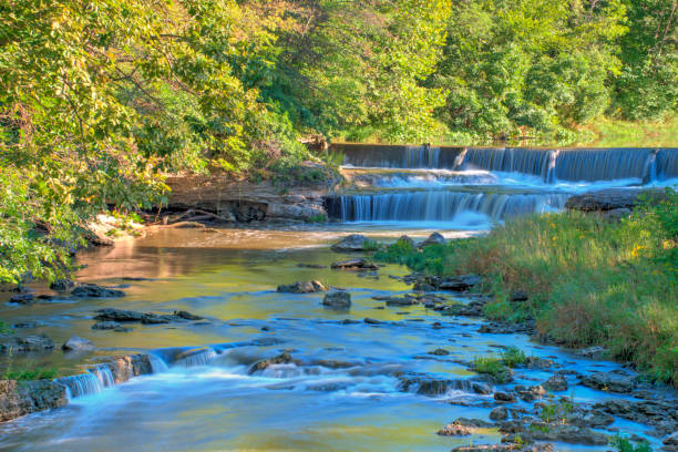 istock Waterfall-Pipe Creek Falls-Cass County, Indiana 1324730434