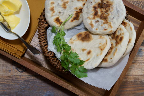 istock A basket of Baati roti for breakfast. 1324731926