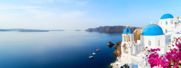 istock white belfries Santorini island, Greece 1324733608