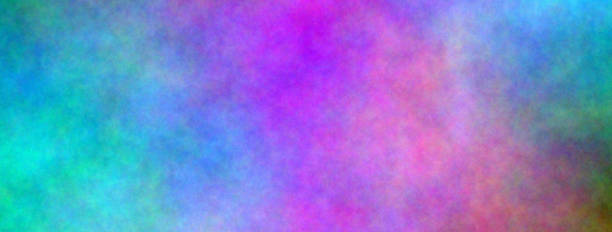 istock Sky blue to purple. Banner abstract background. Blurry color spectrum, texture background. Rainbow colors. Vivid colors spectrum background. 1324733659