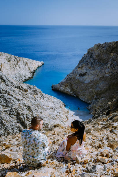 istock Beautiful beach called Seitan limania on Crete, Greece 1324734357