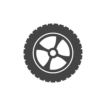 car tire vector icon design template