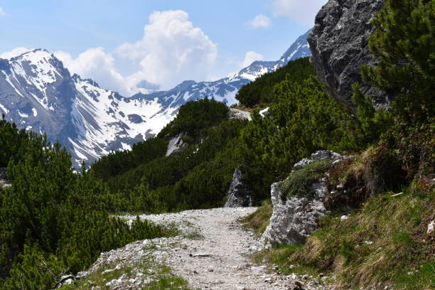 istock Beautiful landscape in Stubai valley mountains behind 1324740034