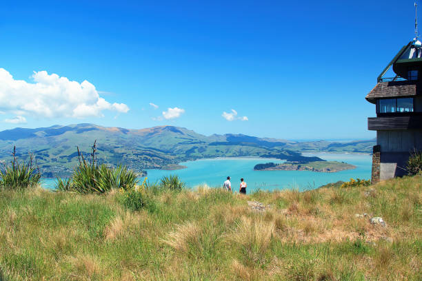 View of Christchurch Gondola The Summit Station where the base is located in Heathcote Valley, and it traverses the slopes of Mount Cavendish in the Port Hills. Taken in South Island, New Zealand on on Nov 27, 2010