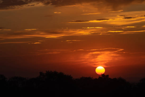 istock The sun illuminates the clouds on the horizon 1324743922