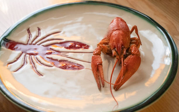 istock boiled crayfish on a plate in a cafe 1324746435