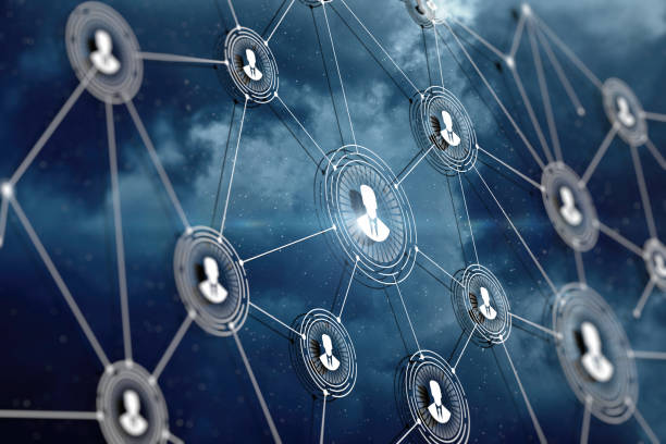 istock Concept of network connections in the global internet. 1324746672