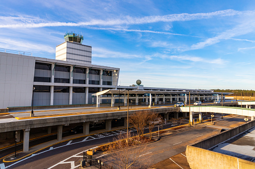 Jackson, MS - March 7, 2021: Jackson-Medgar Wiley Evers International Airport