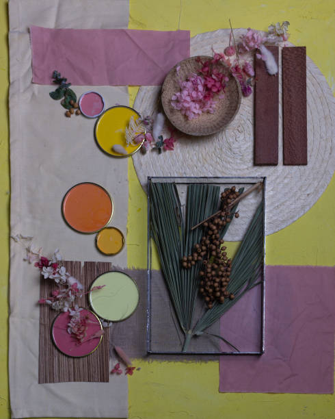 istock Color palette mood board for interior design and decor 1324753880
