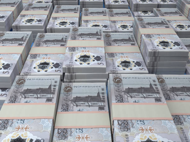 istock Libyan banknotes. Libyandinar bills. 5 LYD dinars. Business, finance background. 1324753989
