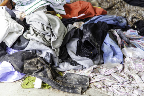 istock Clothes thrown in the street 1324761146