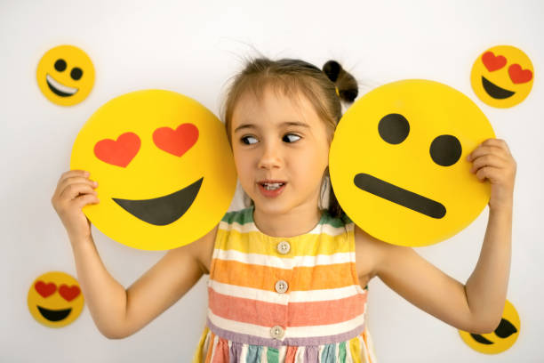 istock Different emotions. Smile Face. World emoji Day 1324761603