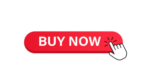 Buy Now Button And Cursor Vector Stock Illustration Stock Illustration -  Download Image Now - iStock