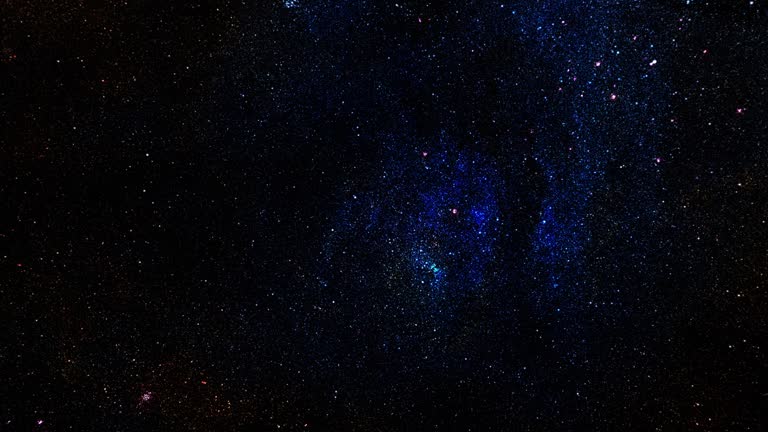 4k Space Panorama. 360 Degree Rotation