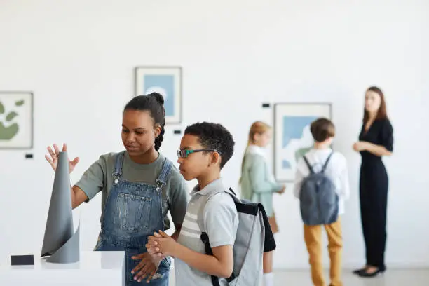 Photo of Kids in Modern Art Museum