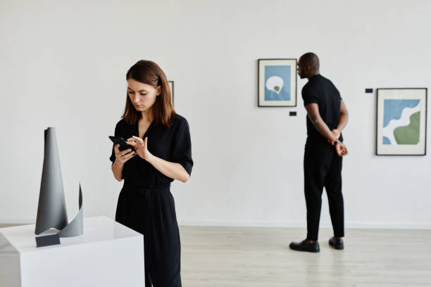 istock People in Modern Art Gallery 1324782286