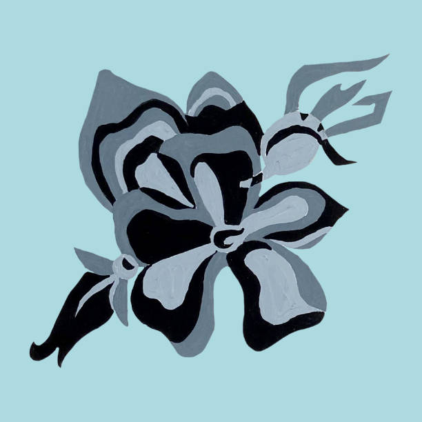 istock Abstract painting of the flower painted with gouache 1324785658