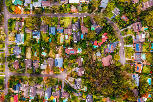 istock Sydney Suburb overhead perspective roof tops 1324792524