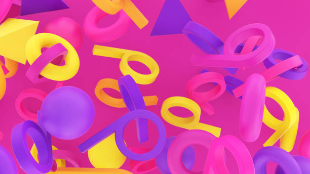 istock Background of Colored Geometric Shapes 1324795988
