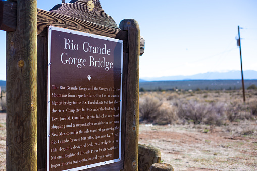 New Mexico Road Trip: Rio Grande Gorge Bridge Marker