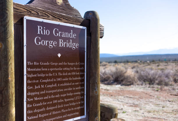 istock New Mexico Road Trip: Rio Grande Gorge Bridge Marker 1324801316