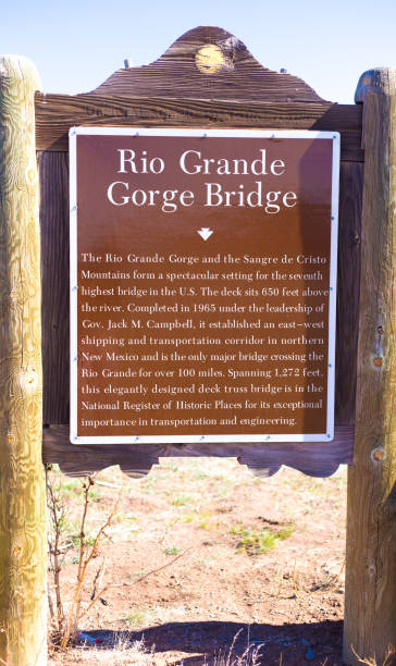 istock New Mexico Road Trip: Rio Grande Gorge Bridge Marker 1324801333