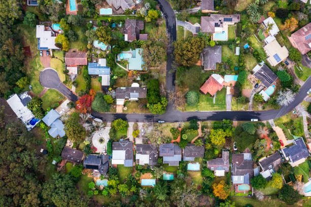 istock Sydney Suburb overhead perspective roof tops 1324808897