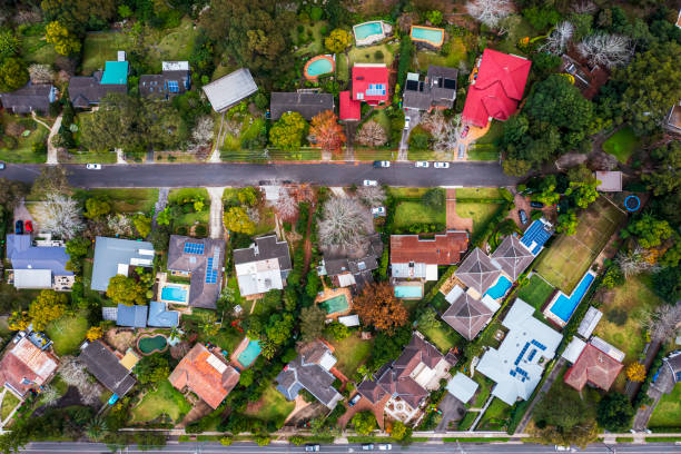 istock Sydney Suburb overhead perspective roof tops 1324811529
