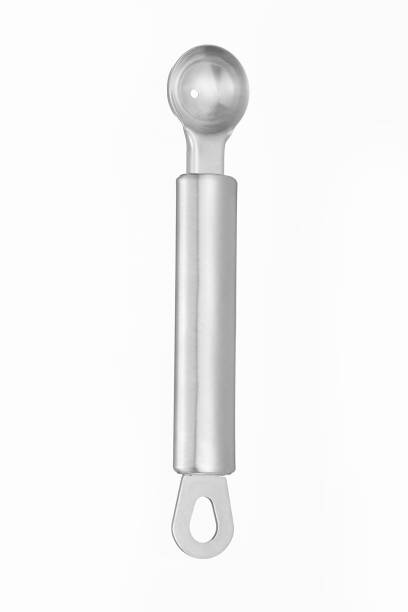istock Silver Ice Cream Scoop on White Background 1324817524