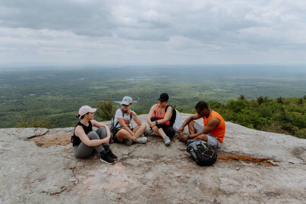 istock Hiking in Group of Friends 1324819521