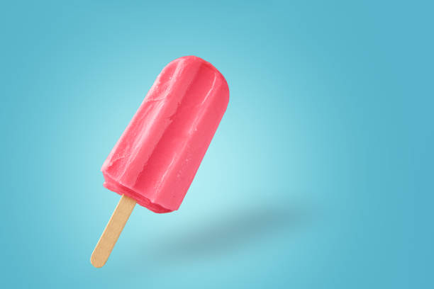 istock Red frozen ice cream with copy space 1324820170