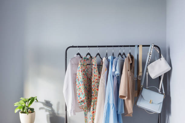 istock light colored womens summer clothes on  hanger 1324820519