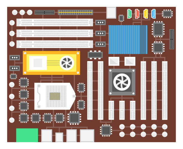 60+ Motherboard Expansion Slots Stock Photos, Pictures & Royalty-Free ...