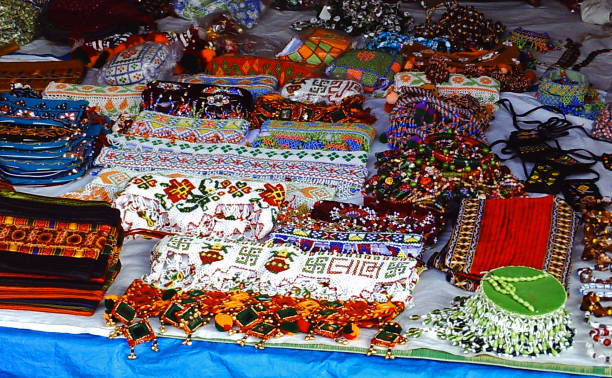 India Handicraft Colorful Home decor Tapestry Artificial Beads Display Shop