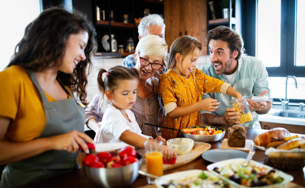 istock Happy family spending quality time together in the kichen 1324828549