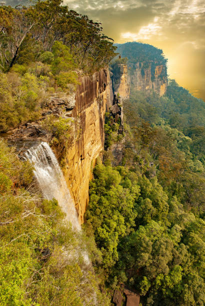 istock Fitzroy Falls in Australia at sunset 1324838279