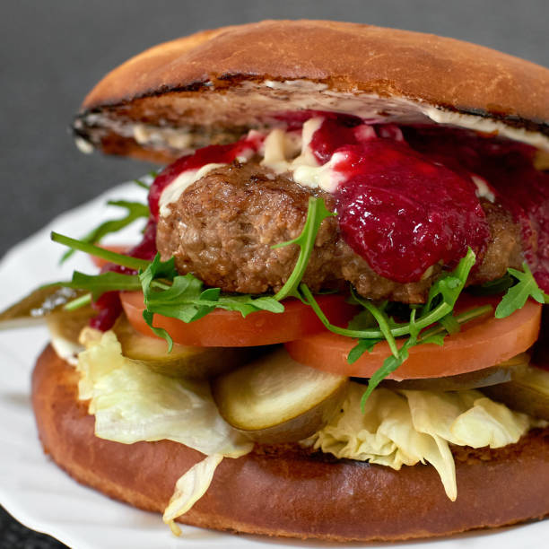 istock Hamburger and fries 1324841439