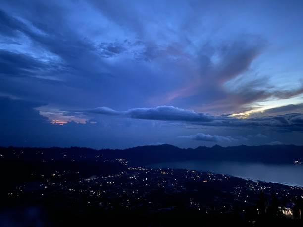 istock Early sunrise on Agung vulcano Bali Indonesia 1324842523