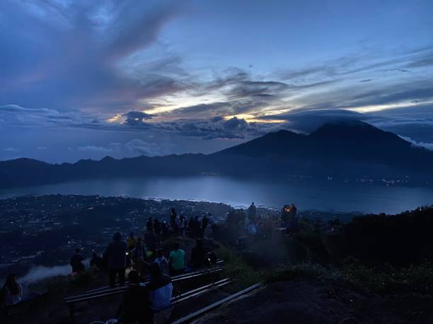 istock Early sunrise on Agung vulcano Bali Indonesia 1324842549