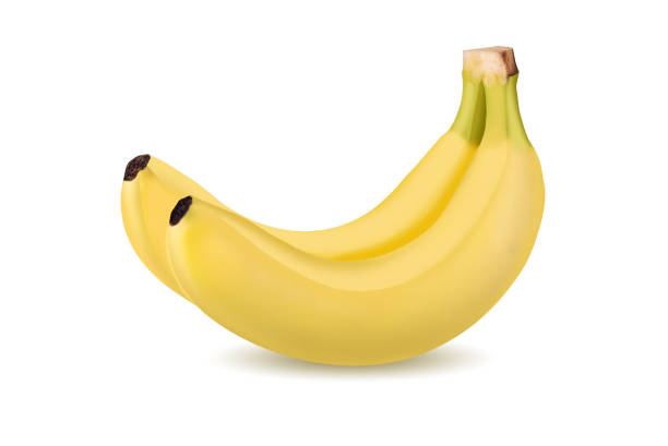 istock Banana fruit isolated on a white background 1324842735