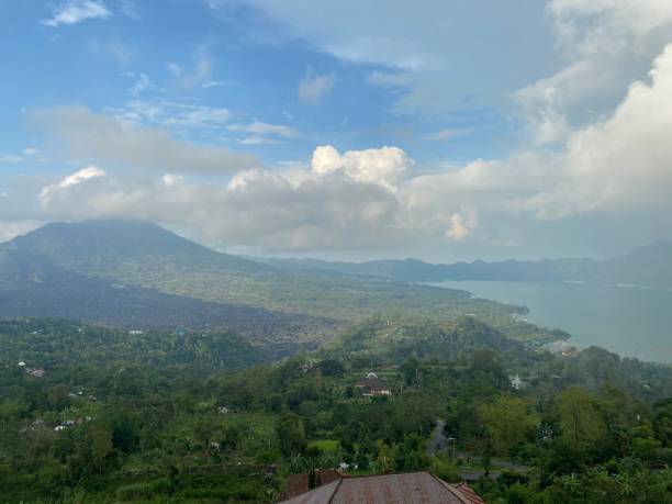 istock Panoramic view Agung vulcano. Bali. Indonesia. Green nature jungles 1324843133