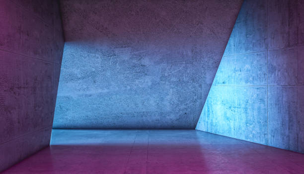 istock interior of a concrete corridor 1324845690
