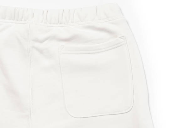 istock Cotton fabric texture of a white sweatpants 1324847059