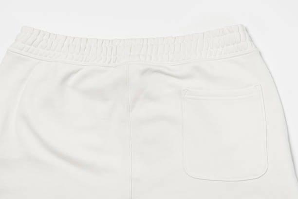 istock Cotton fabric texture of a white sweatpants 1324847126