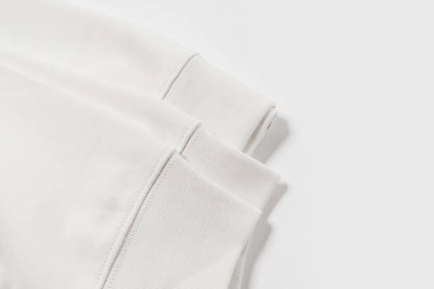 texture du tissu sweat-shirt en coton blanc - short phrase photos et images de collection