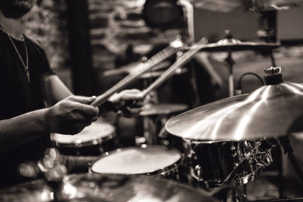 istock Drummer Making Expert Work Of Cymbal Fills 1324859982