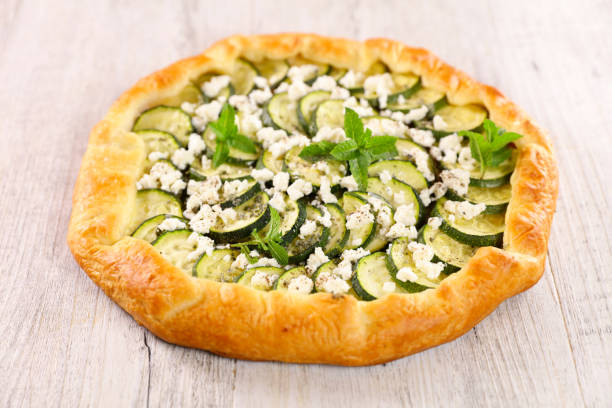 istock zucchini tart with feta cheese and mint leaf 1324862919