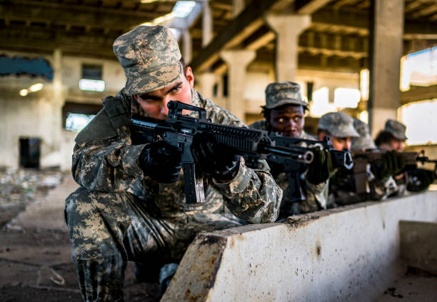 istock Soldiers on a mission 1324862978