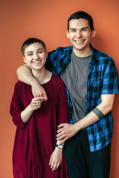istock Teenage couple's portrait 1324865158