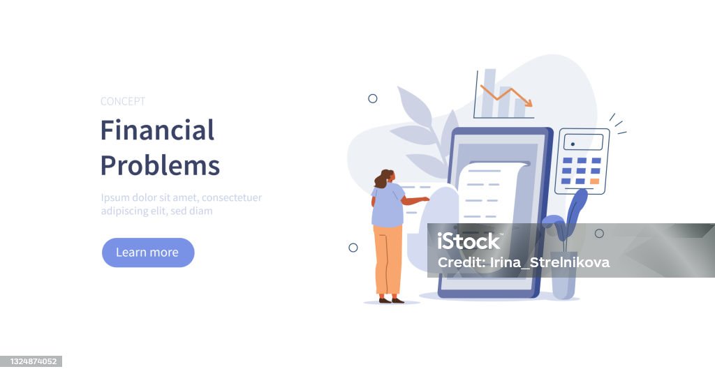Financial Problem Visual Financial Problems Stock Illustration - Download Image Now - Financial ...